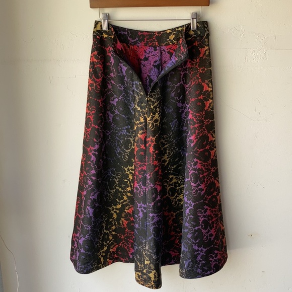 Catherine Malandrino Floral Holographic Maxi Skirt - Picture 3 of 6
